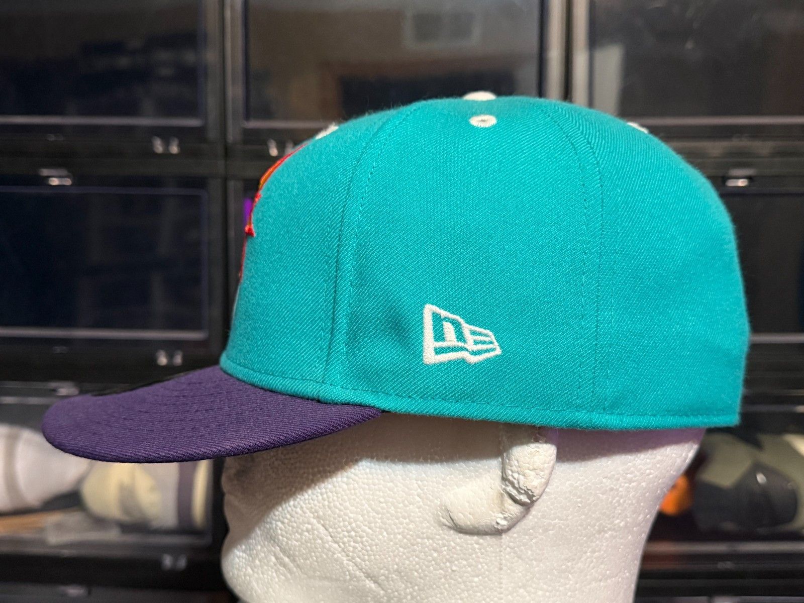 The Hundreds The Hundreds New Era Vintage Teal & Purple Adam Bomb Fitted Size ONE SIZE - 5 Thumbnail