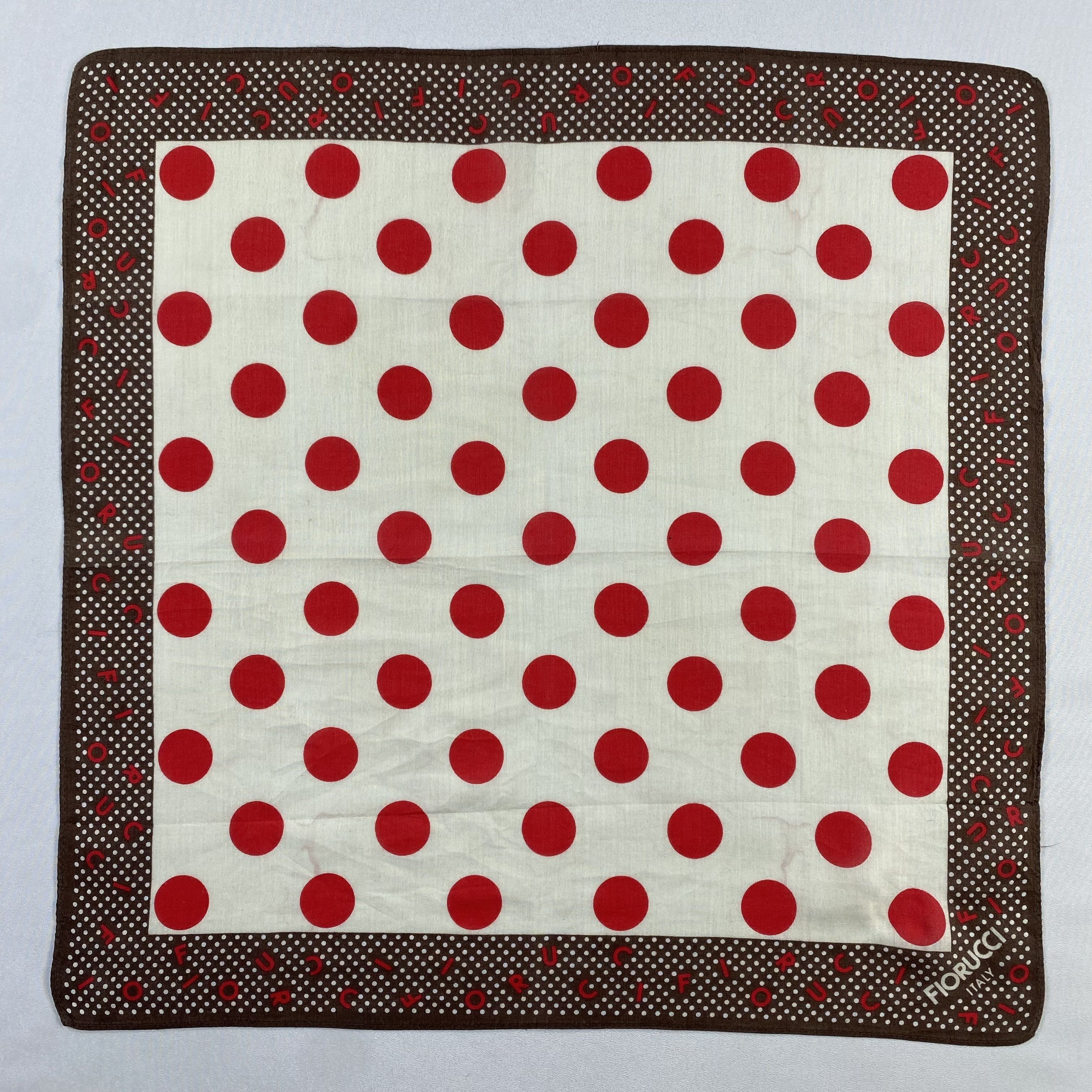 Fiorucci × Vintage Fiorucci Handkerchief / Neckerchief / Bandana-P1690 Size ONE SIZE - 1 Thumbnail
