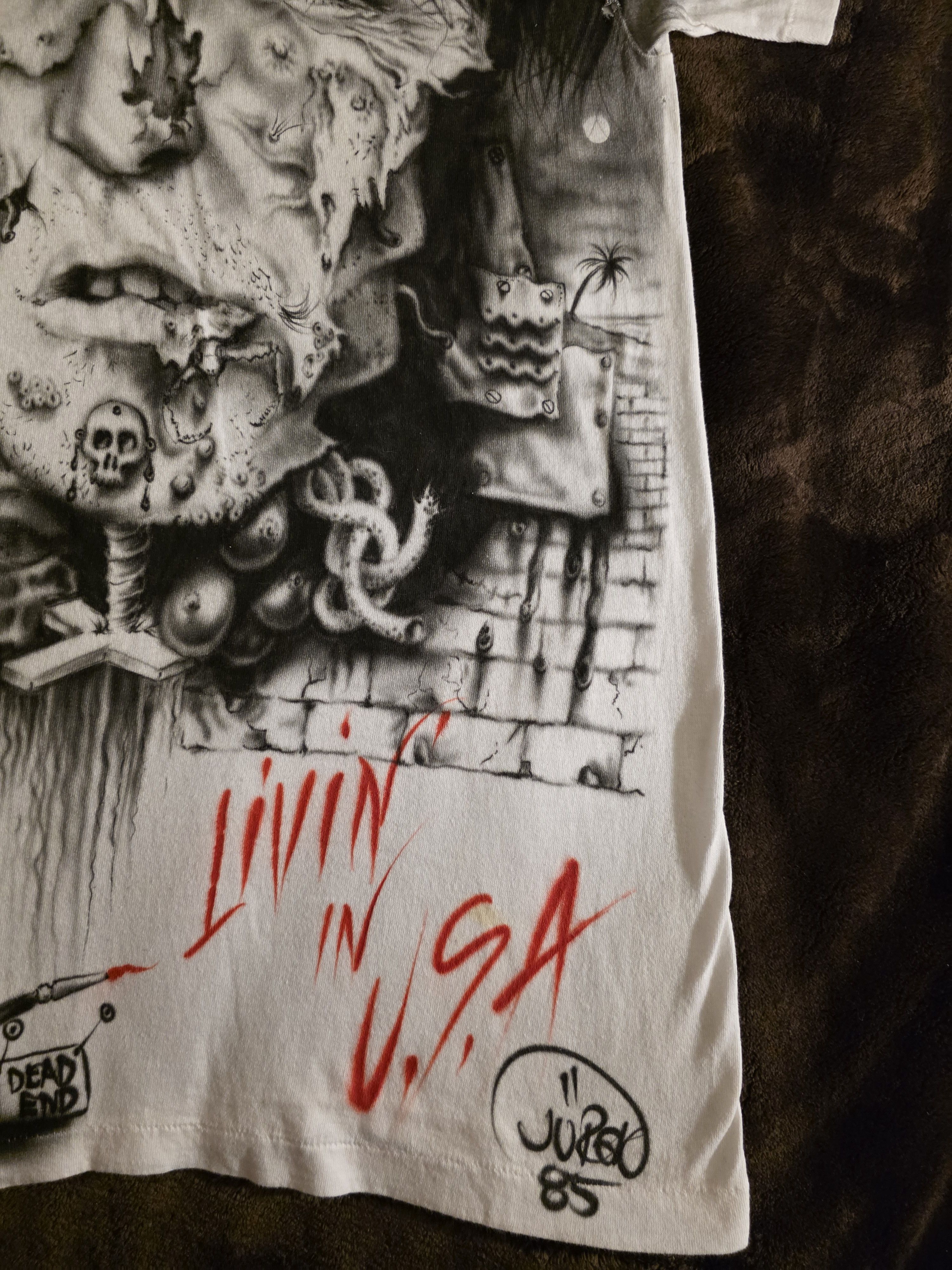 Other Vintage 1985 Airbrushed Keith Richards Art Tee Jurek Size US L / EU 52-54 / 3 - 4 Thumbnail