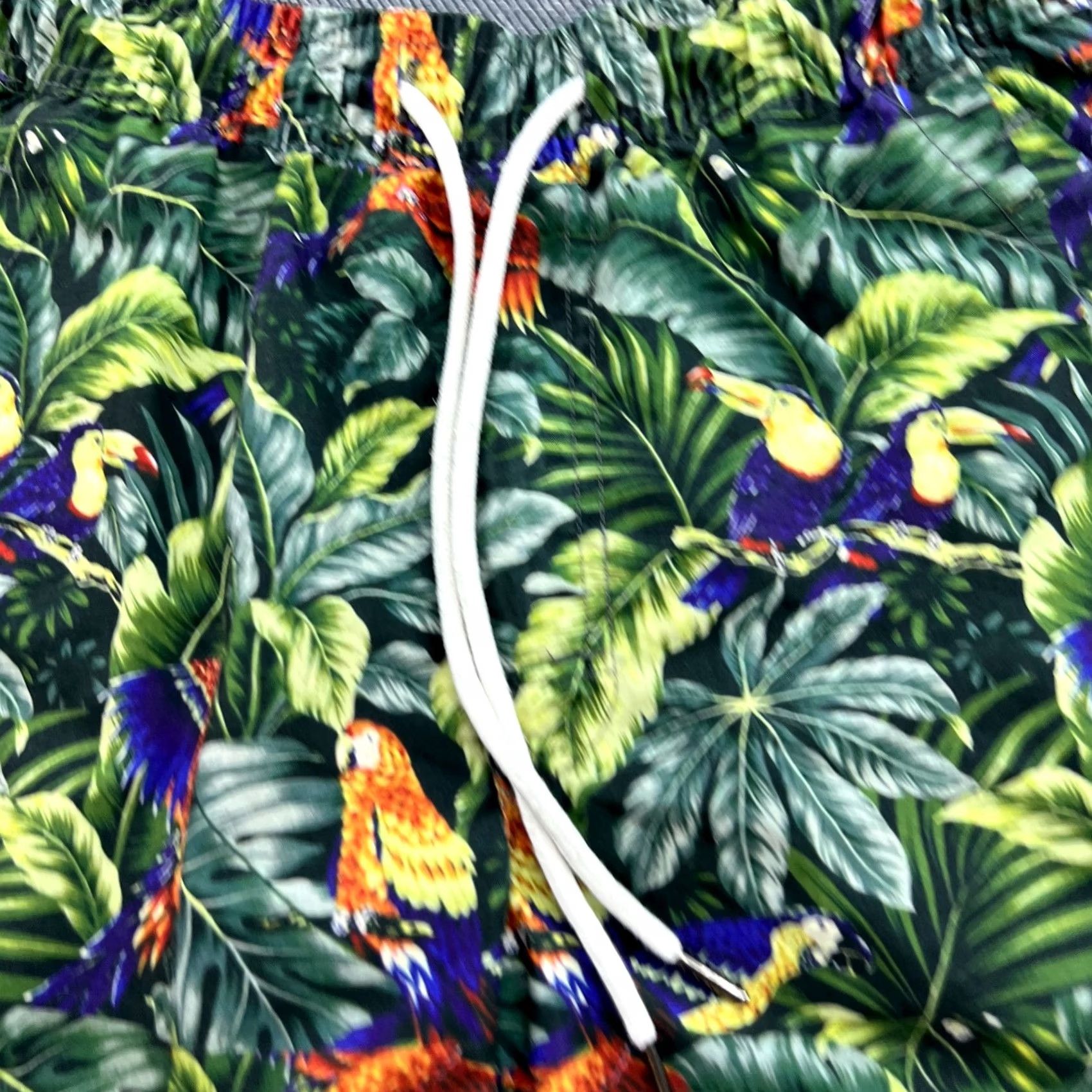OAS OAS Mens Trunks Size 4XL Floral Beach Shorts Drawstring Athletic Casual Multicolor Small Summer Mens Size US 29 - 3 Thumbnail