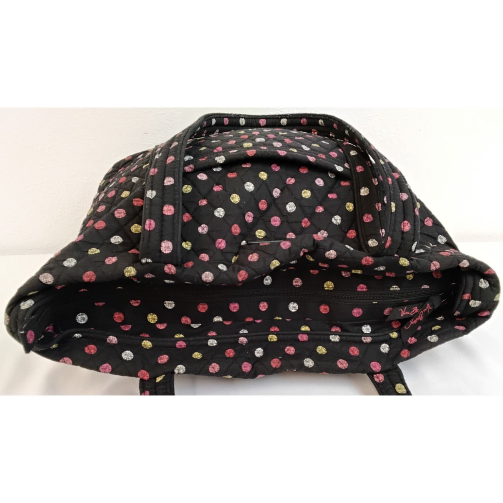 Vera Bradley Vera Bradley Tote Bag Work Shoulder Bag Black Havana Dots Size ONE SIZE - 9 Thumbnail