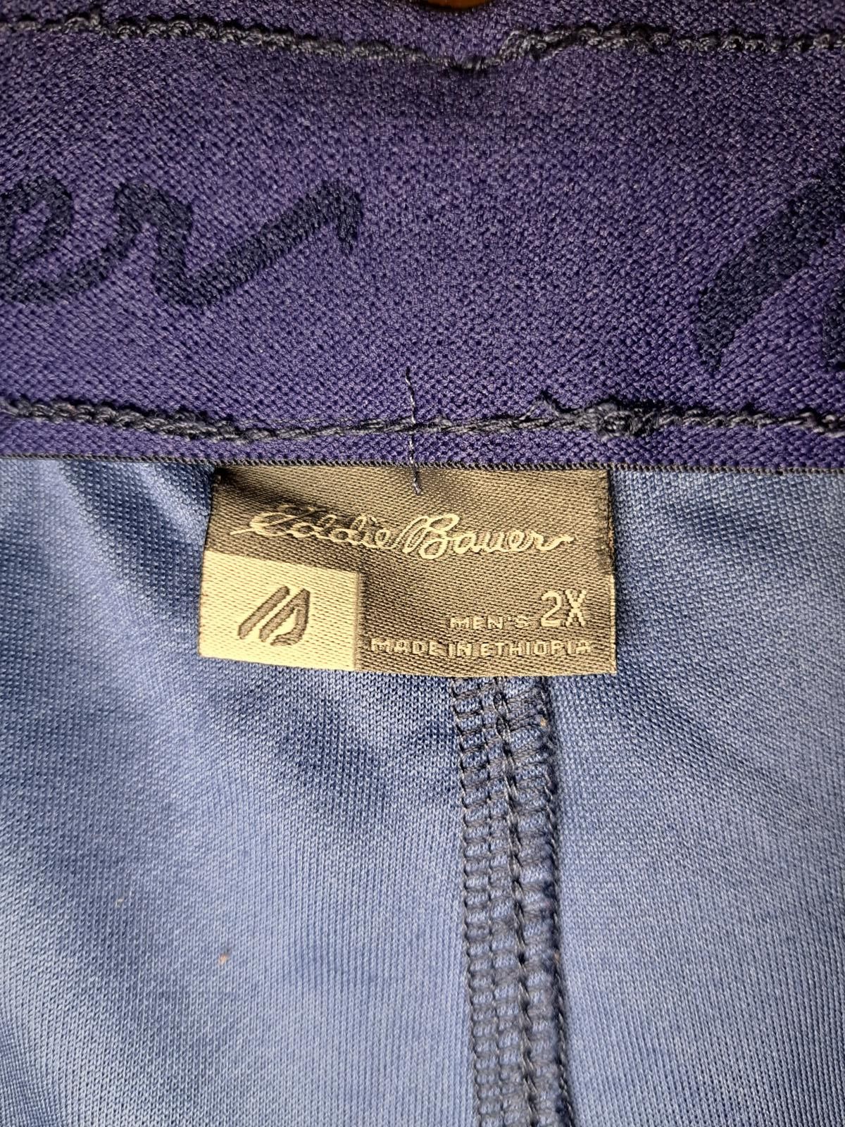 Eddie Bauer Eddie Bauer Sweatpants Mens XXL 38x30 Gray Navy Drawstring Size US 40 / EU 56 - 2 Thumbnail