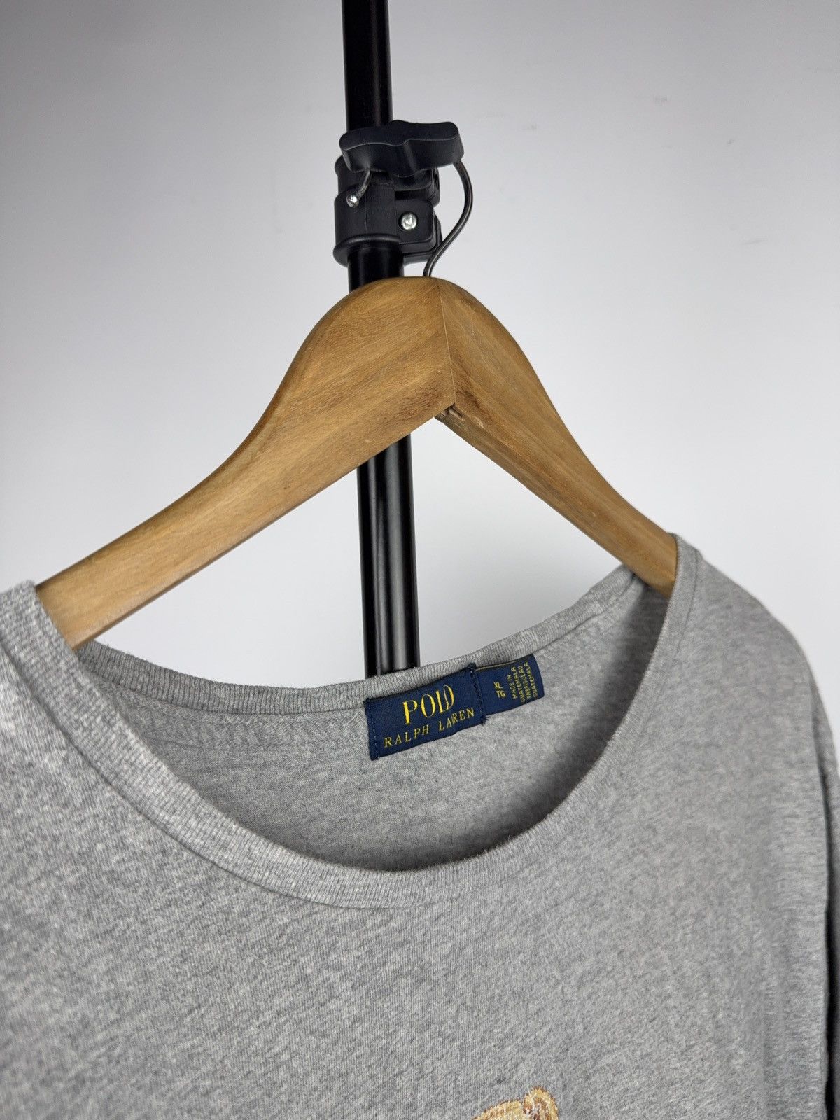 Polo Ralph Lauren Polo Ralph Lauren Distressed Bear Graphic T Shirt Vintage Size US XL / EU 56 / 4 - 2 Thumbnail