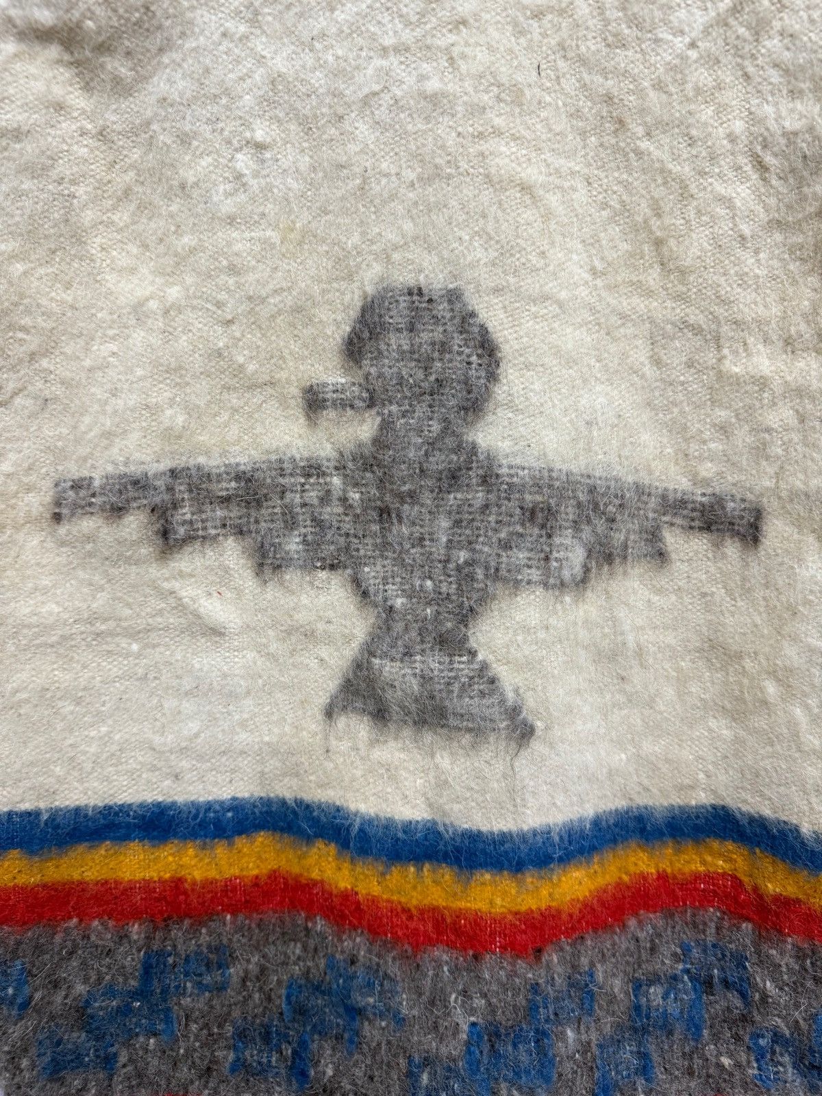 Vintage La Cional Vintage Southwestern Woven Wool Zip Jacket Fringe Size US L / EU 52-54 / 3 - 9 Thumbnail