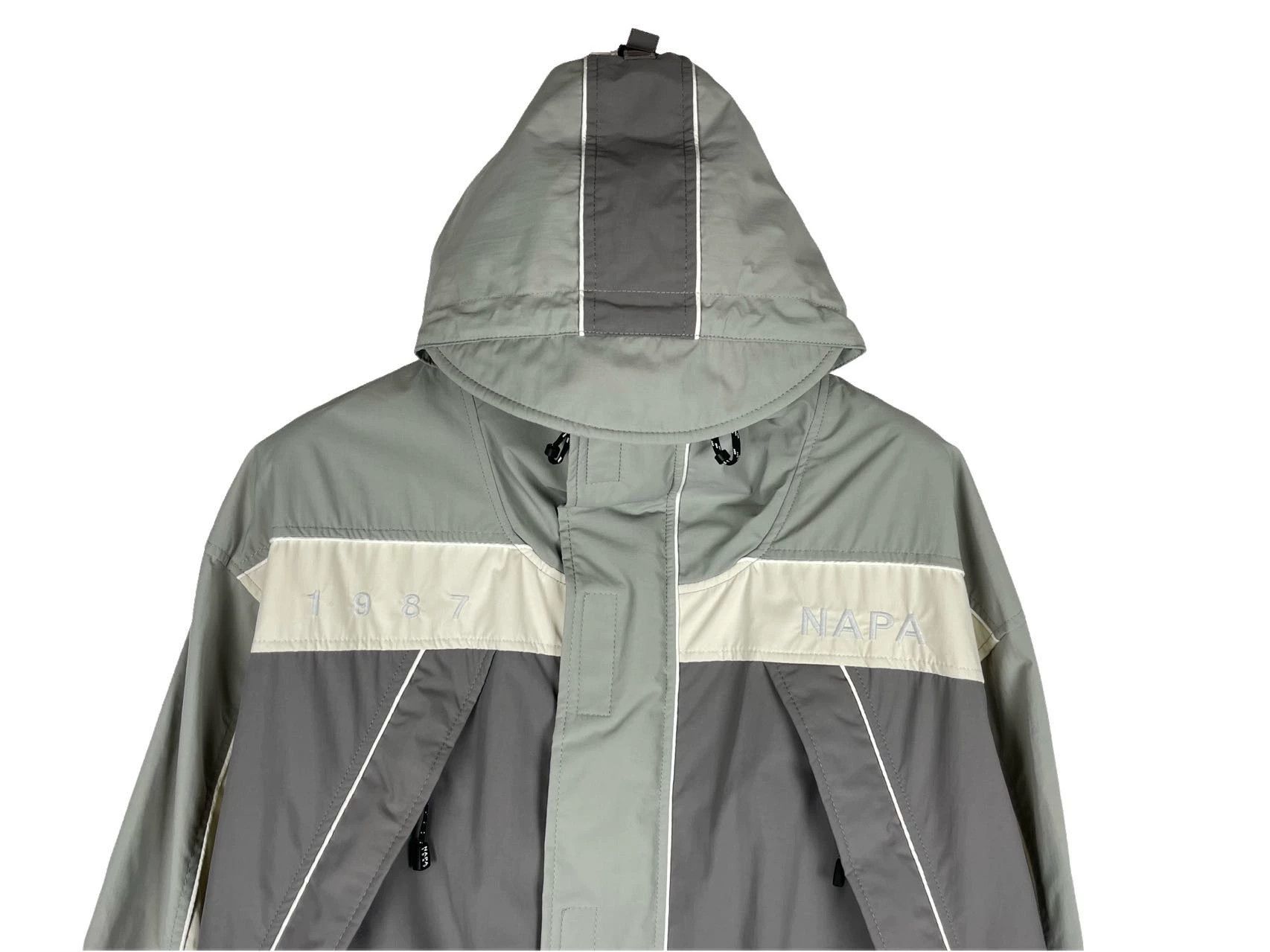 Martine Rose Napa by Martine Rose White & Gray Colorblock Jacket Size S Size US S / EU 44-46 / 1 - 3 Thumbnail