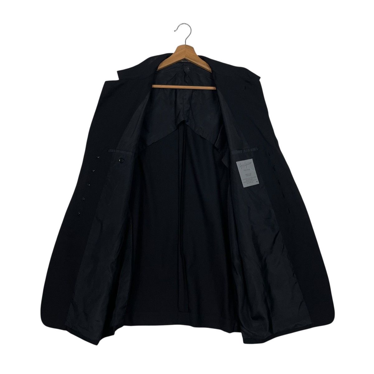 Yohji Yamamoto Vintage 90s Yohji Yamamoto Pour Homme Wool Gabardine Jacket Size US M / EU 48-50 / 2 - 11 Thumbnail