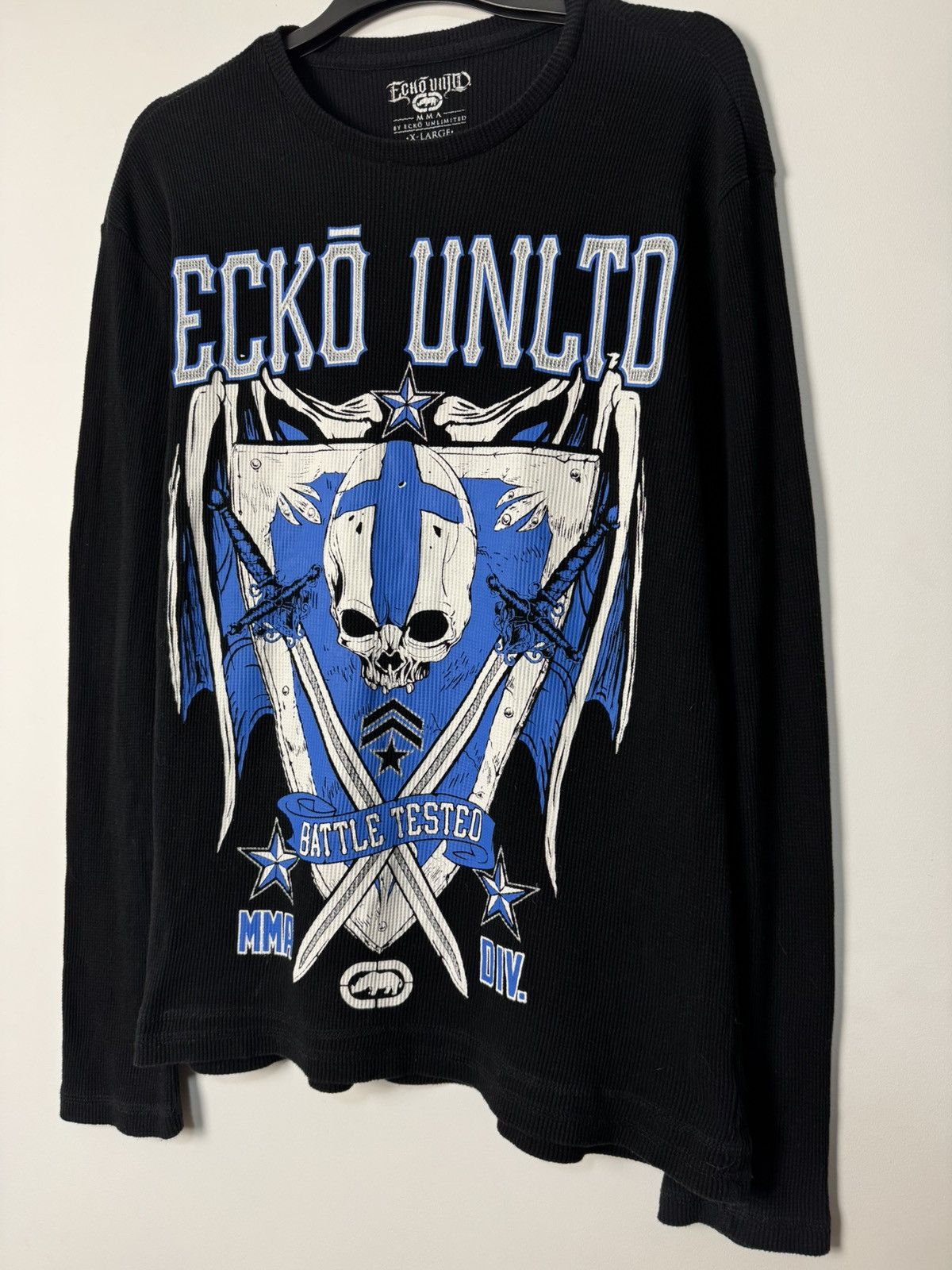 Ecko Unltd. Crazy waffle Ecko Unltd Long sleeve “Battle Tested” Y2K Size US XL / EU 56 / 4 - 3 Thumbnail
