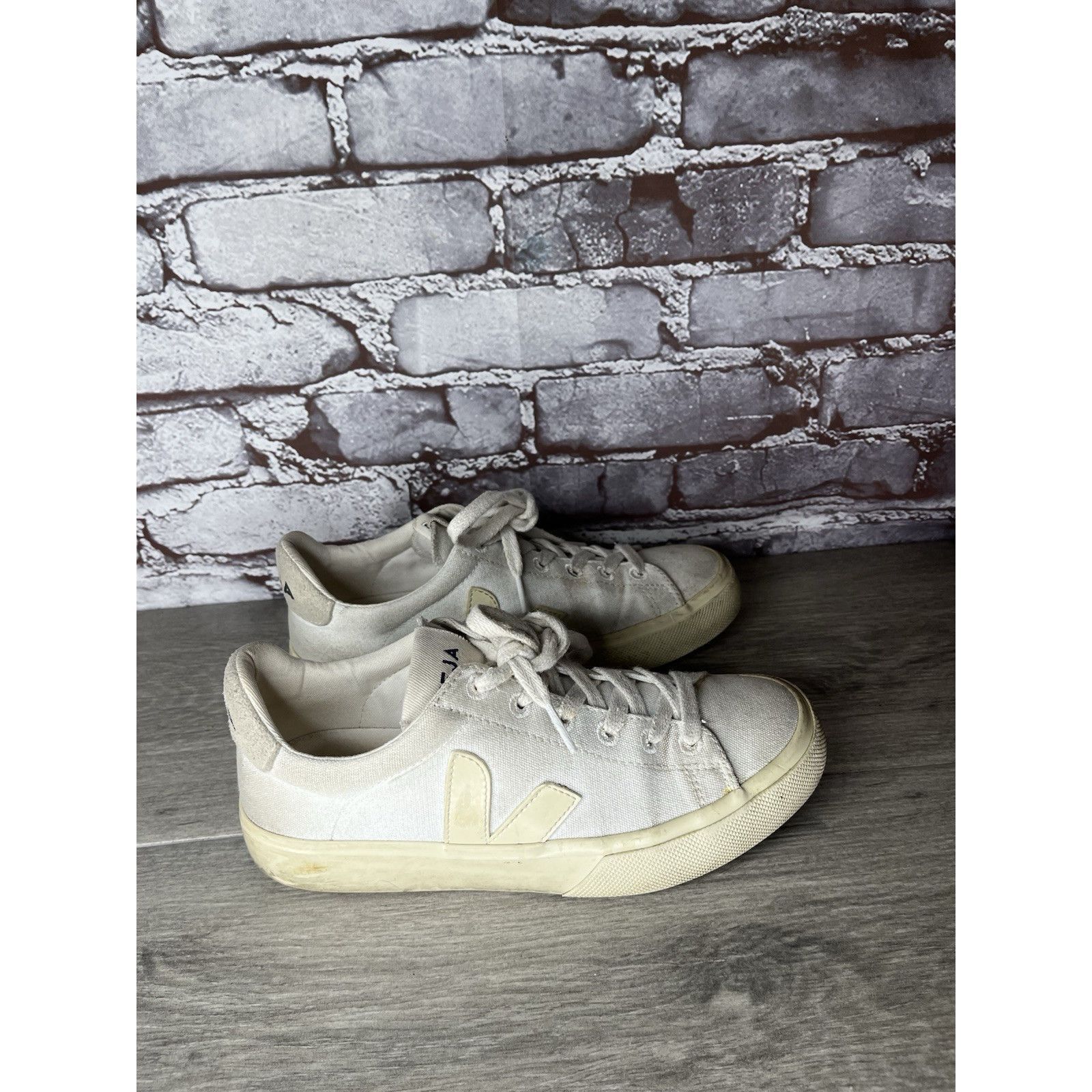 Veja Veja Campo Canvas White Low Top Fashion Sneakers Comfort Cas Size US 6 / IT 36 - 15 Thumbnail