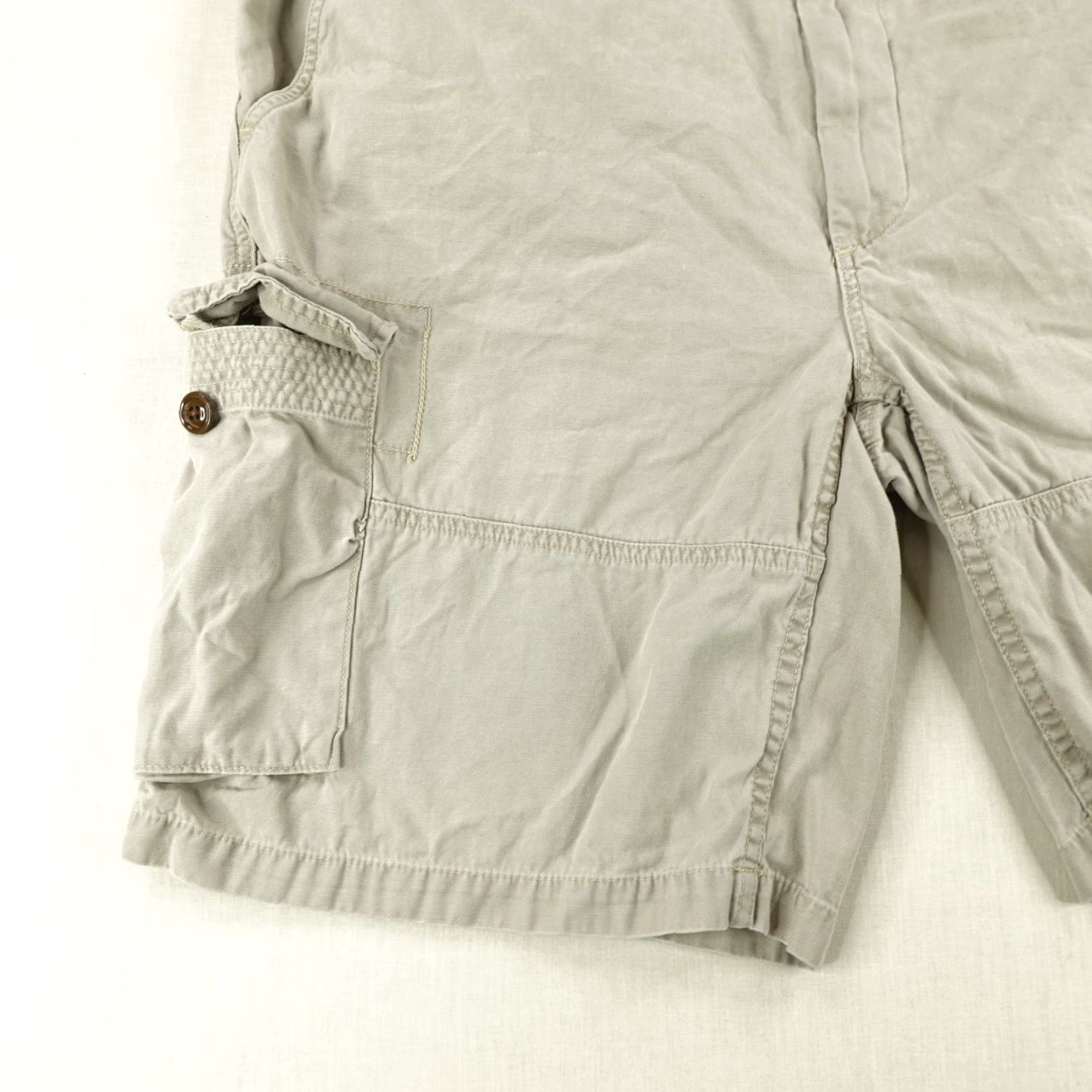 Polo Ralph Lauren VINTAGE Polo Ralph Lauren Cargo Shorts Mens Big & Tall 42 Khaki Canvas Outdoor Casual Size US L / EU 52-54 / 3 - 3 Thumbnail