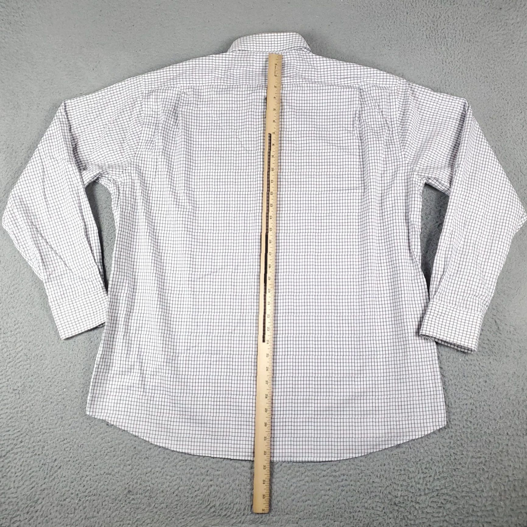 Tommy Hilfiger Tommy Hilfiger Shirt Mens XL White Blue Check Casual Button Up Long Sleeve Shirt Size US XL / EU 56 / 4 - 5 Thumbnail