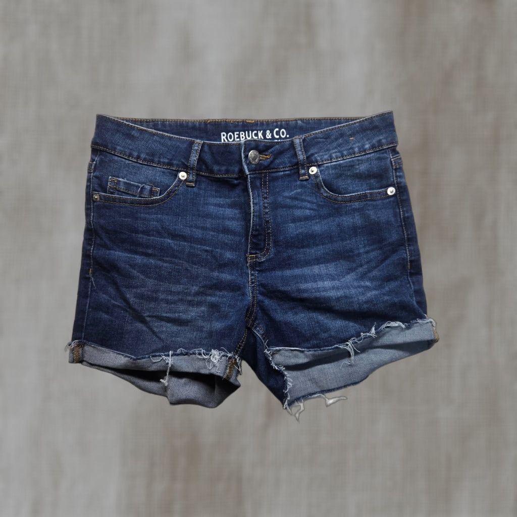 CO Roebuck & Co. R1893 Denim Jeans Shut Stretch Shorts Pockets Women's Blue 2 Jeans Bohemian Fashion 90s? Size 26" / US 2 / IT 38 - 1 Thumbnail