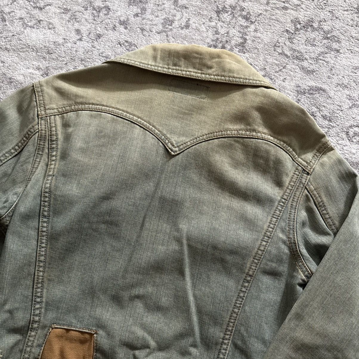 If Six Was Nine Led Rechwe Dallas Mink Fur Denim Jacket | Size L Size US L / EU 52-54 / 3 - 9 Thumbnail