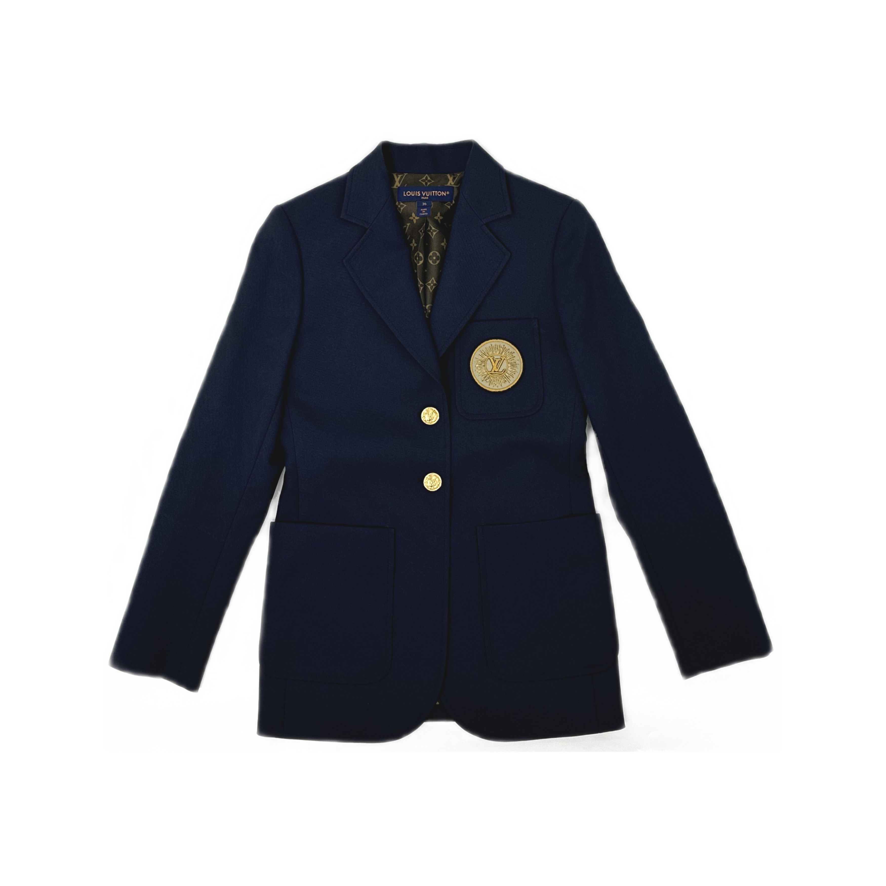 Louis Vuitton Louis Vuitton Monogram Patch Blazer Size 36 (FR) Size XS / US 0-2 / IT 36-38 - 1 Thumbnail