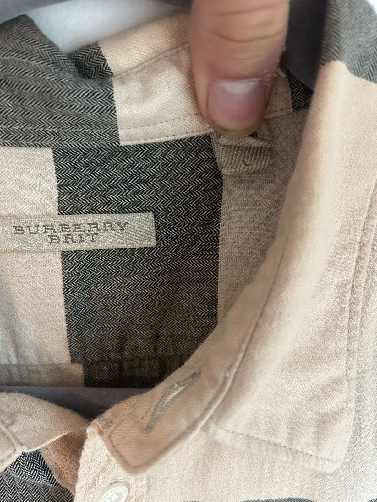 Burberry Mens Size Large Burberry Long Sleeve Button Up Size US L / EU 52-54 / 3 - 3 Thumbnail