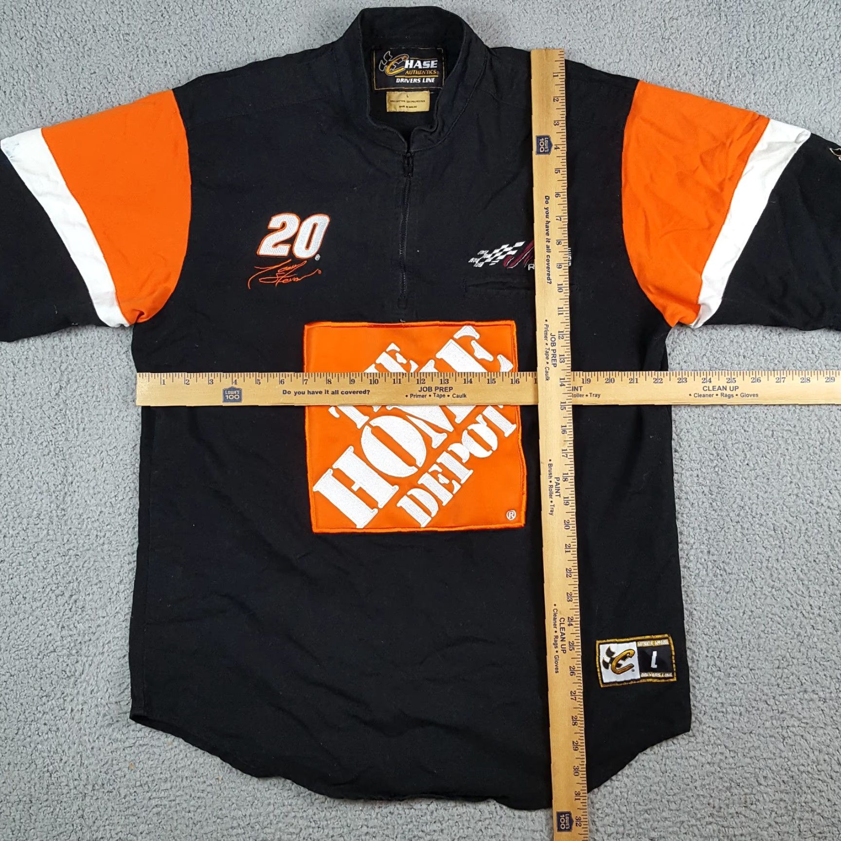 Chase Authentics VINTAGE Tony Stewart Home Depot Racing NASCAR 1/4 Zip Men's Size L Retro Race T Shirt Size US L / EU 52-54 / 3 - 8 Thumbnail