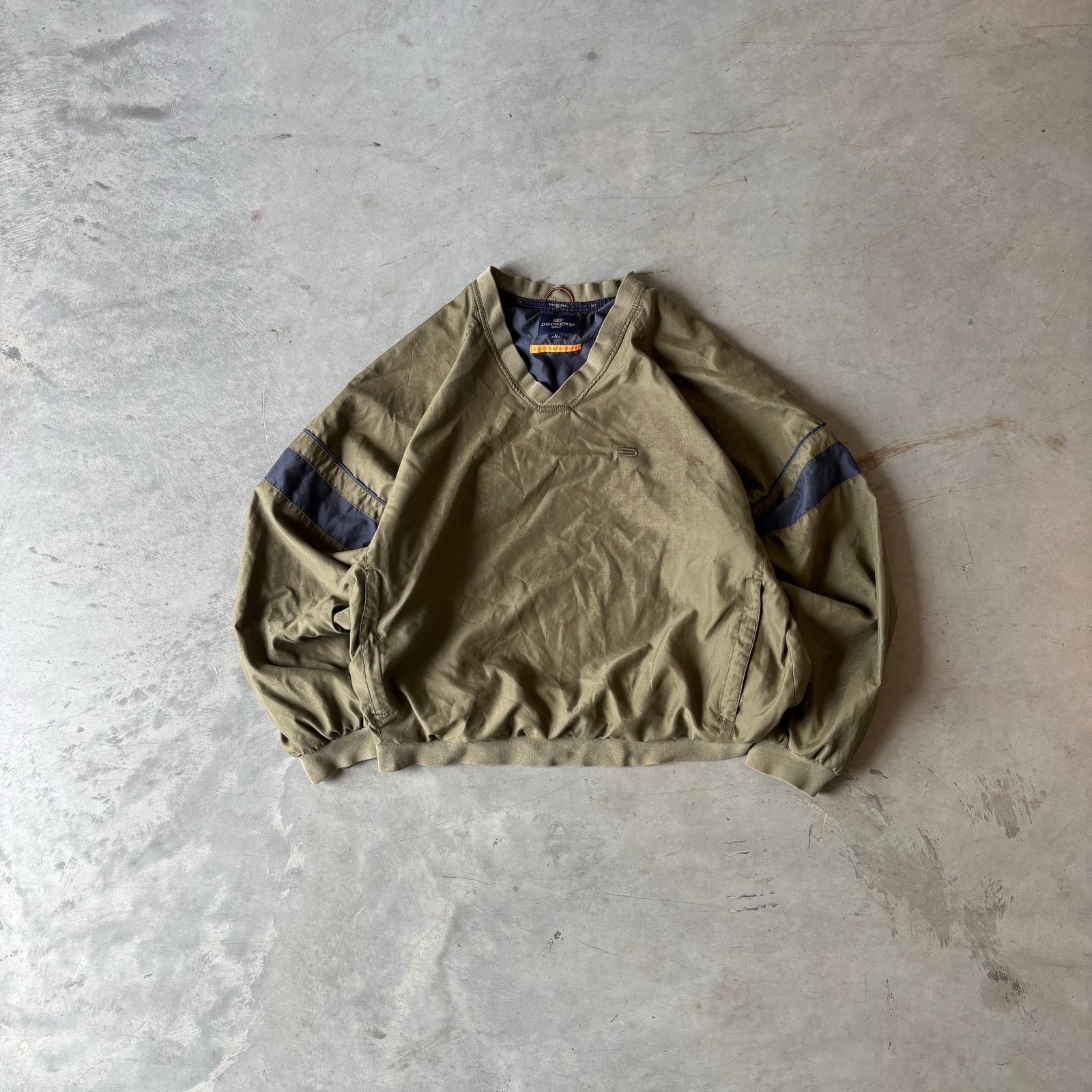 Vintage vintage green earthtone pullover windbreaker Size US L / EU 52-54 / 3 - 1 Thumbnail