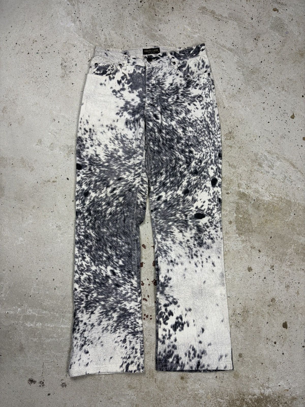 Roberto Cavalli FW1999 Roberto Cavalli Furry Cawprint Movement Pants Size 28" / US 6 / IT 42 - 1 Thumbnail
