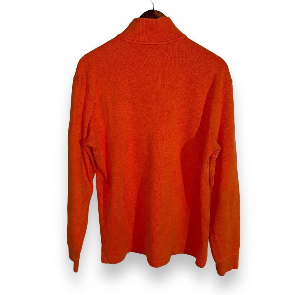 Polo Ralph Lauren Polo Ralph Lauren University Orange Estate Rib 1/4 Zip Sweat Size US M / EU 48-50 / 2 - 7 Thumbnail