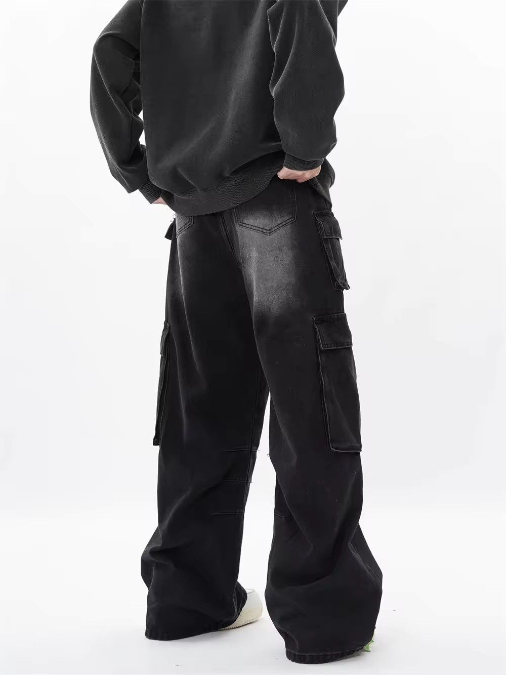 Japanese Brand × Jean Y2k Men Cargo Jeans Streetwear Size US 32 / EU 48 - 3 Thumbnail