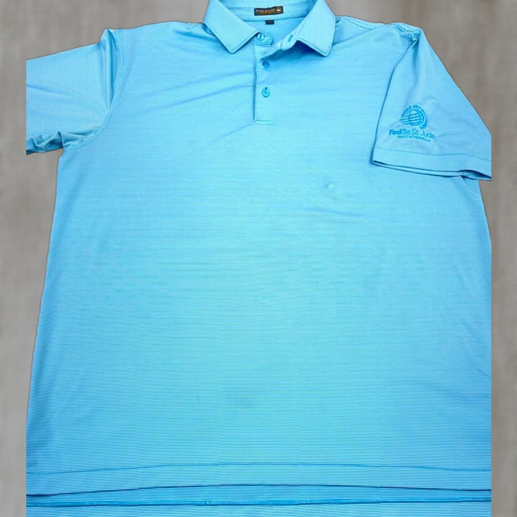 Peter Millar Peter Millar Polo Shirt Men XL Blue Summer Comfort Performance Crown Golf A77 Size US XL / EU 56 / 4 - 1 Thumbnail