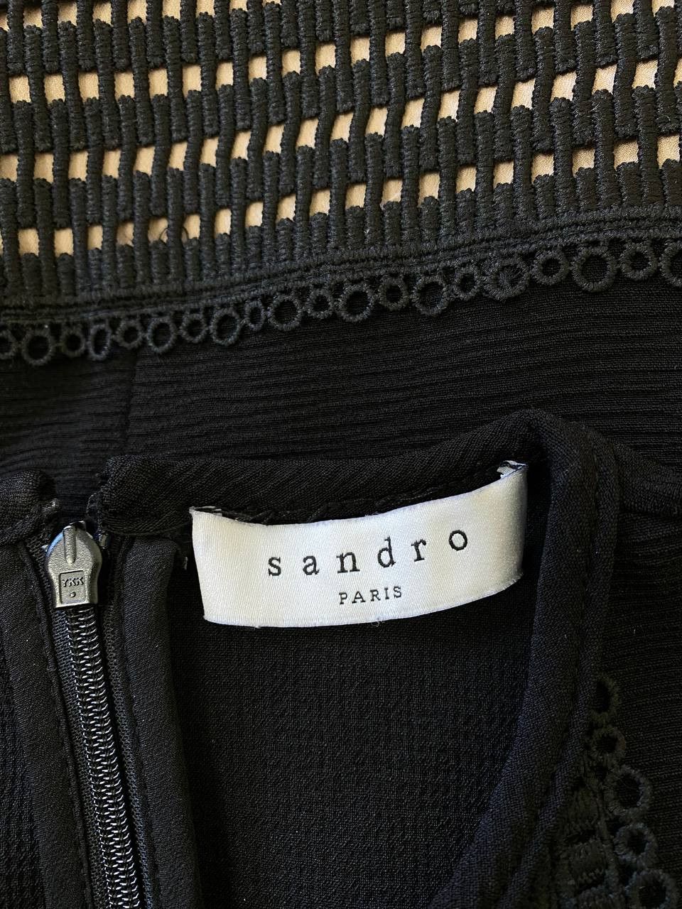 Sandro Sandro Paris Emelie Lace-Band Midi Dress Size S / US 4 / IT 40 - 12 Thumbnail