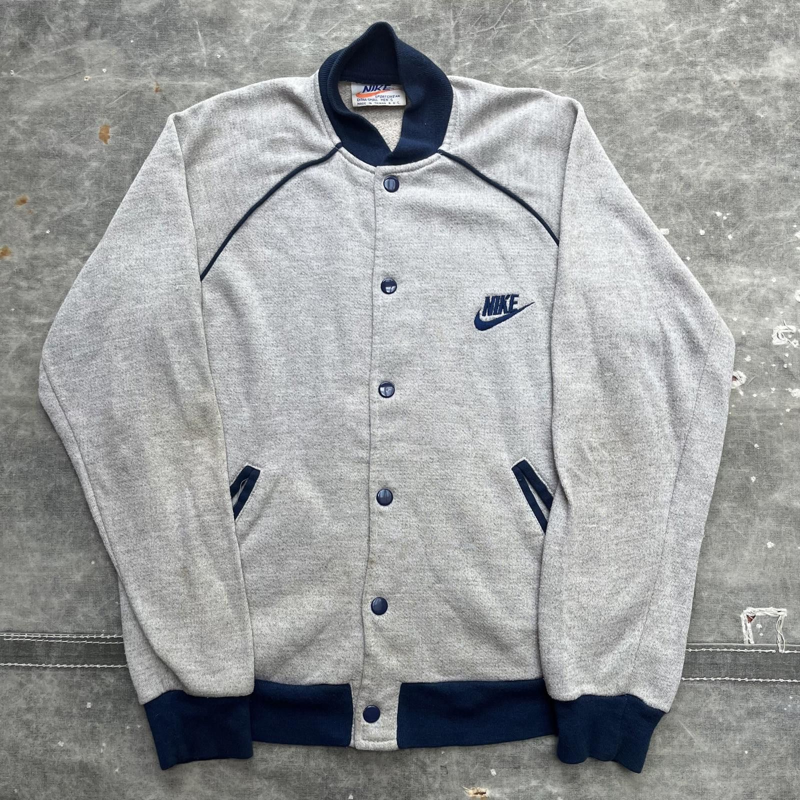 Nike × Vintage Vintage 1970s Nike Sportswear Snap Button Jacket Size US XS / EU 42 / 0 - 1 Thumbnail