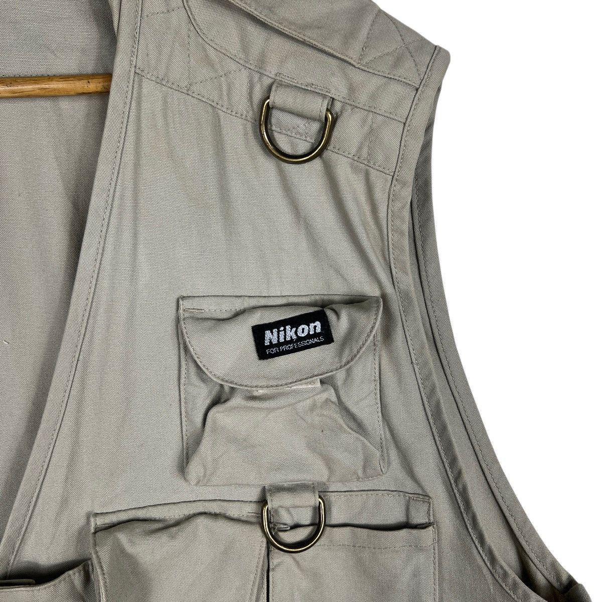 Nikon 🔥 Vintage Nikon Camera Multi Pocket Utility Survival Vest Size US XL / EU 56 / 4 - 4 Thumbnail