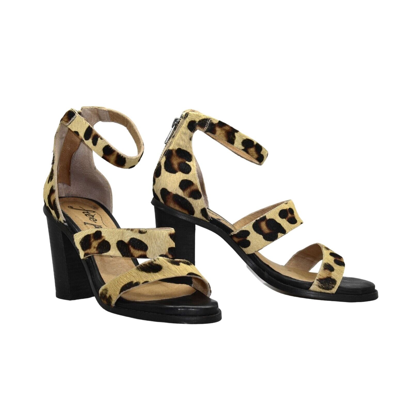 Free People FREE PEOPLE Leopard Print Hair Ankle Strap Sandals Size 40 Size US 10 / IT 40 - 1 Thumbnail
