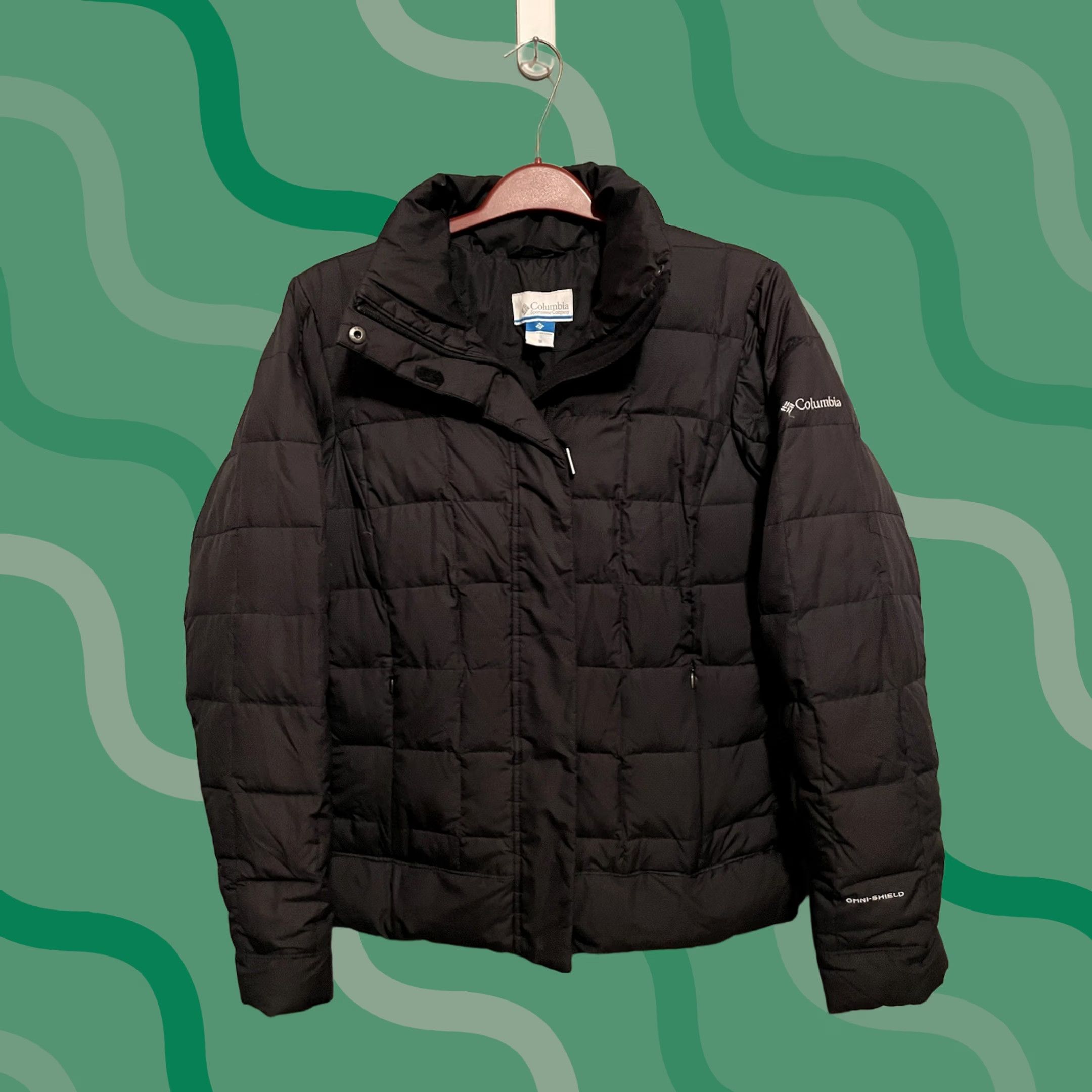 Vintage Columbia Women’s Jacket Puffer Insulated Omni-Heat Black Mid-Length Regular Size M Size M / US 6-8 / IT 42-44 - 1 Thumbnail