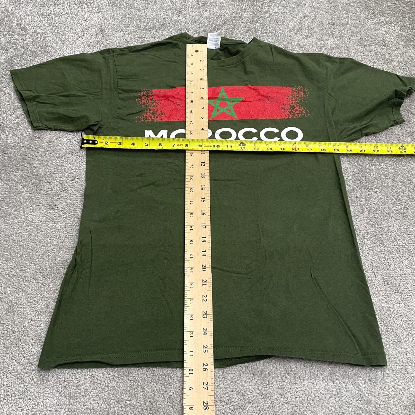 Port & Company VINTAGE Port & Company Ring Spun Graphic T-Shirt Unisex Adult Medium Green Morocco Tee Size M / US 6-8 / IT 42-44 - 6 Thumbnail