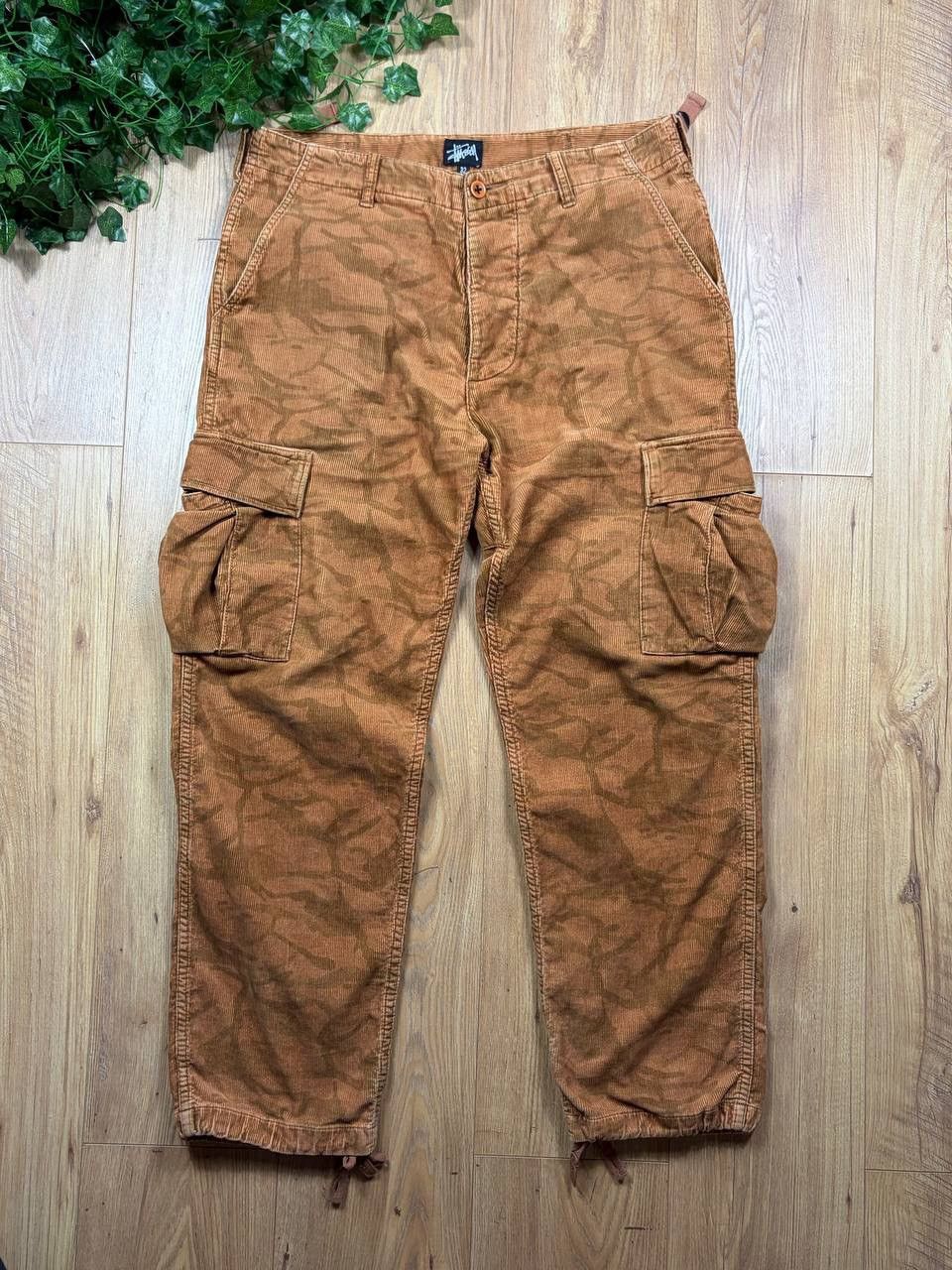 Stussy × Vintage 90's STUSSY CORDUROY RARE MULTIPOCKET CARGO RETRO