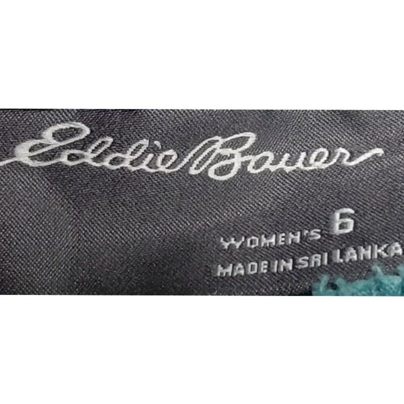 Eddie Bauer Eddie Bauer Womens Teal Pants Solid Knit Size 6 Size 28" / US 6 / IT 42 - 5 Thumbnail