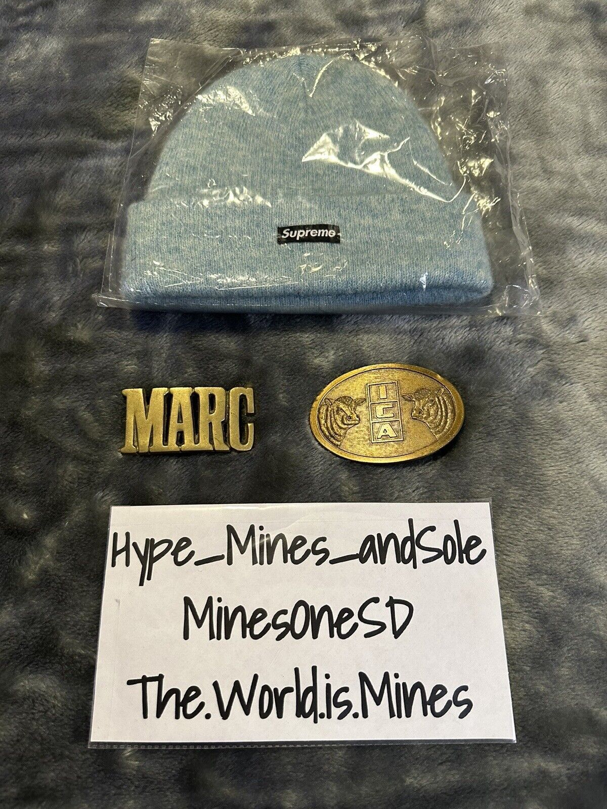 Supreme NWT Supreme Mohair Beanie (FW22) - Light Blue Size ONE SIZE - 2 Thumbnail