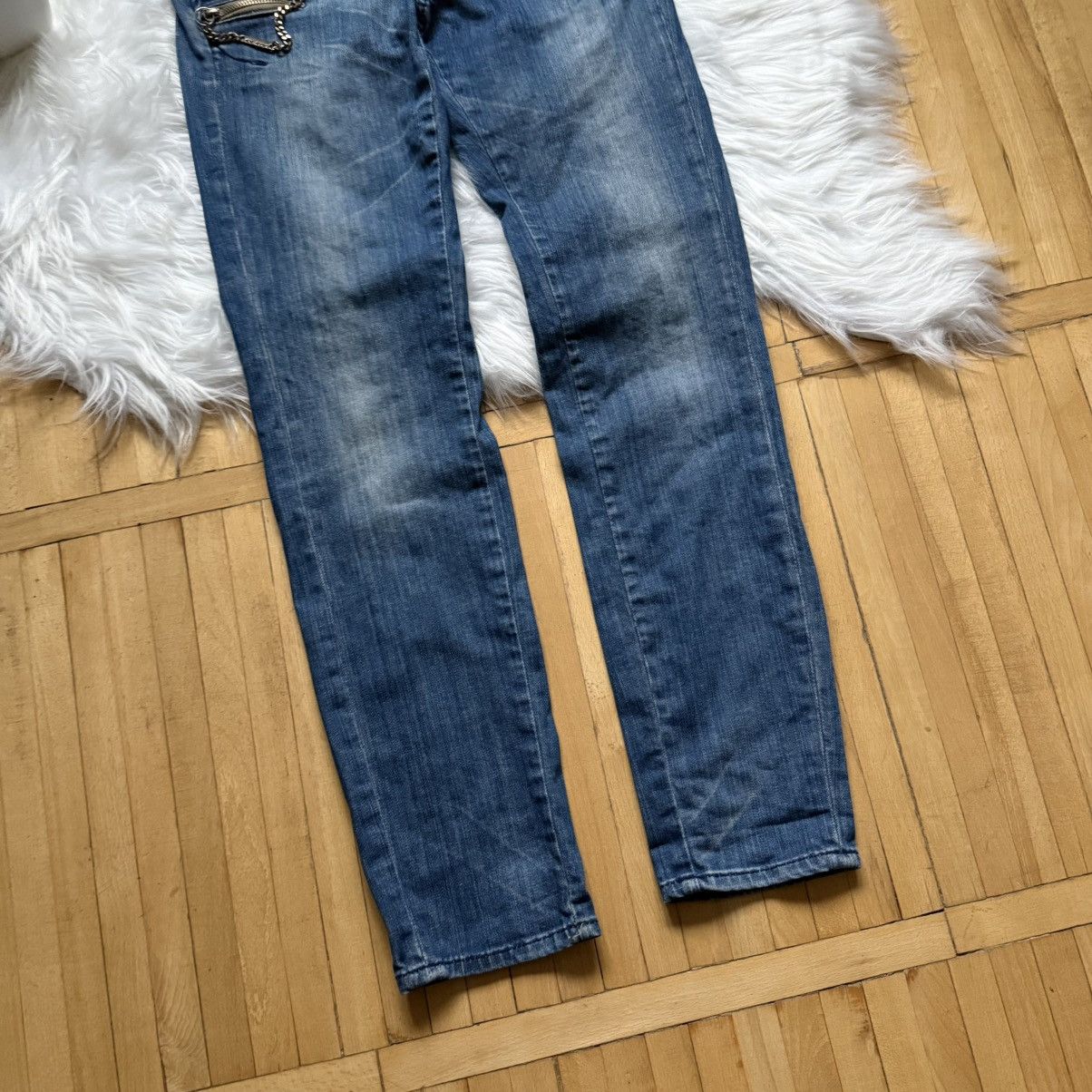 Miss Sixty 📌 Vintage Miss Sixty Y2K Chain Low Rise Slim Jeans Size 29 Size 29" - 3 Thumbnail