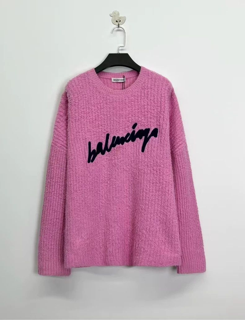 Balenciaga Balenciaga Cherry Blossom Pink Cursive Embroidered Letter Size S / US 4 / IT 40 - 1 Thumbnail