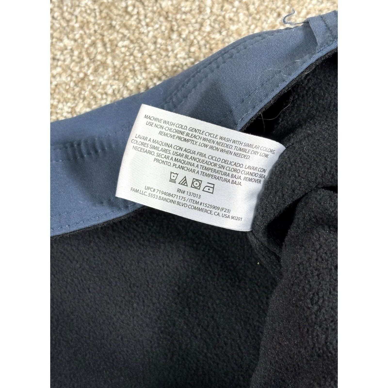 Orvis Orvis Pants Mens 30x32 (Tag 30x34) Navy Blue Fleece Lined Straight Leg Stretch Size US 30 / EU 46 - 7 Thumbnail