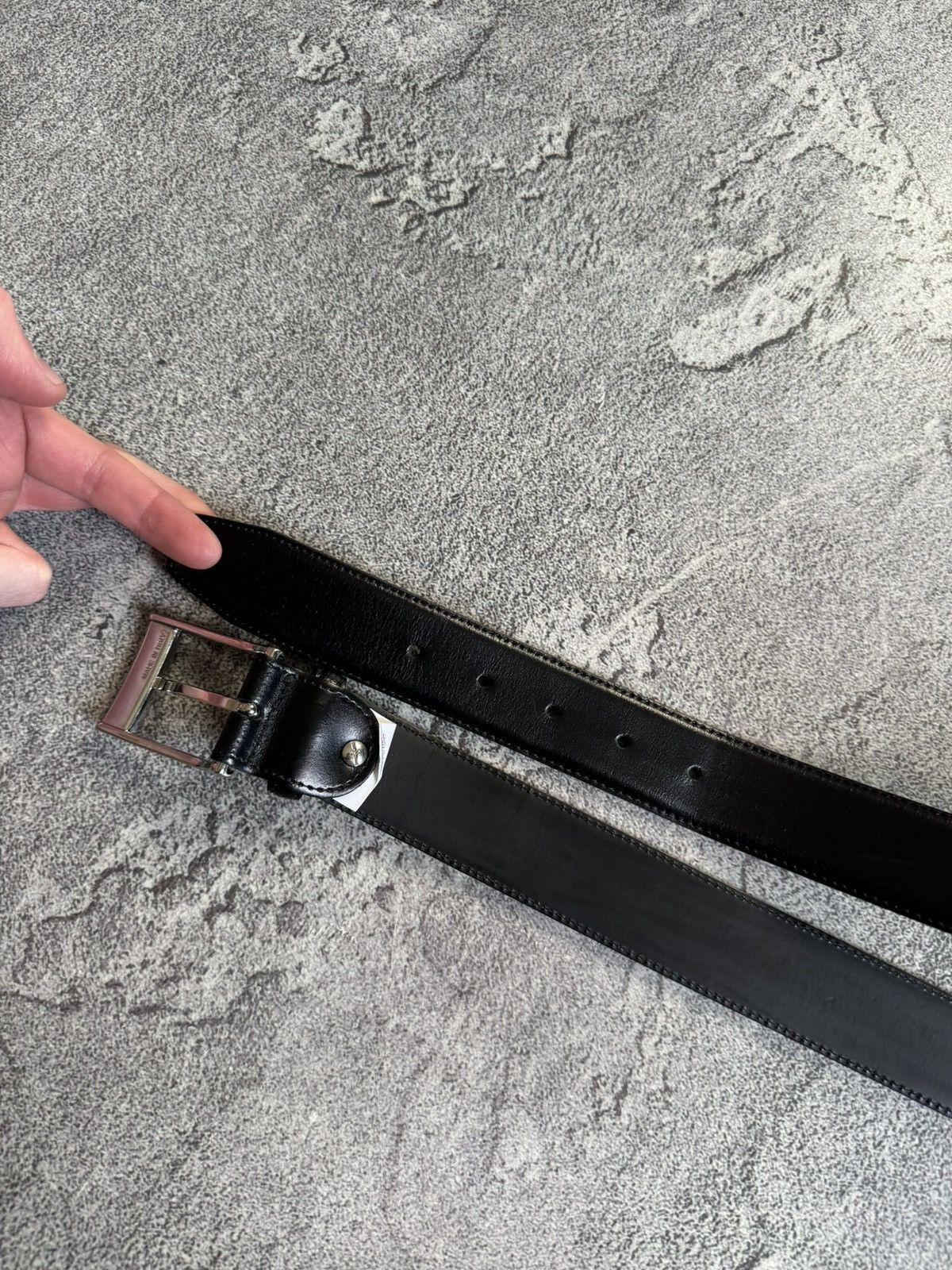 Boggi Boggi black genuine leather belt casual old money Size ONE SIZE - 7 Thumbnail
