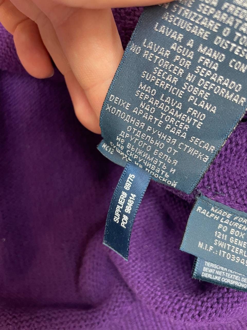Polo Ralph Lauren Polo Ralph Lauren Men Vintage Knit Sweater Purple Size US L / EU 52-54 / 3 - 5 Thumbnail
