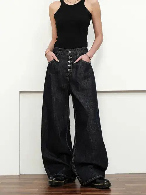 Jean Baggy Wide Leg Jeans Size US 32 / EU 48 - 1 Thumbnail