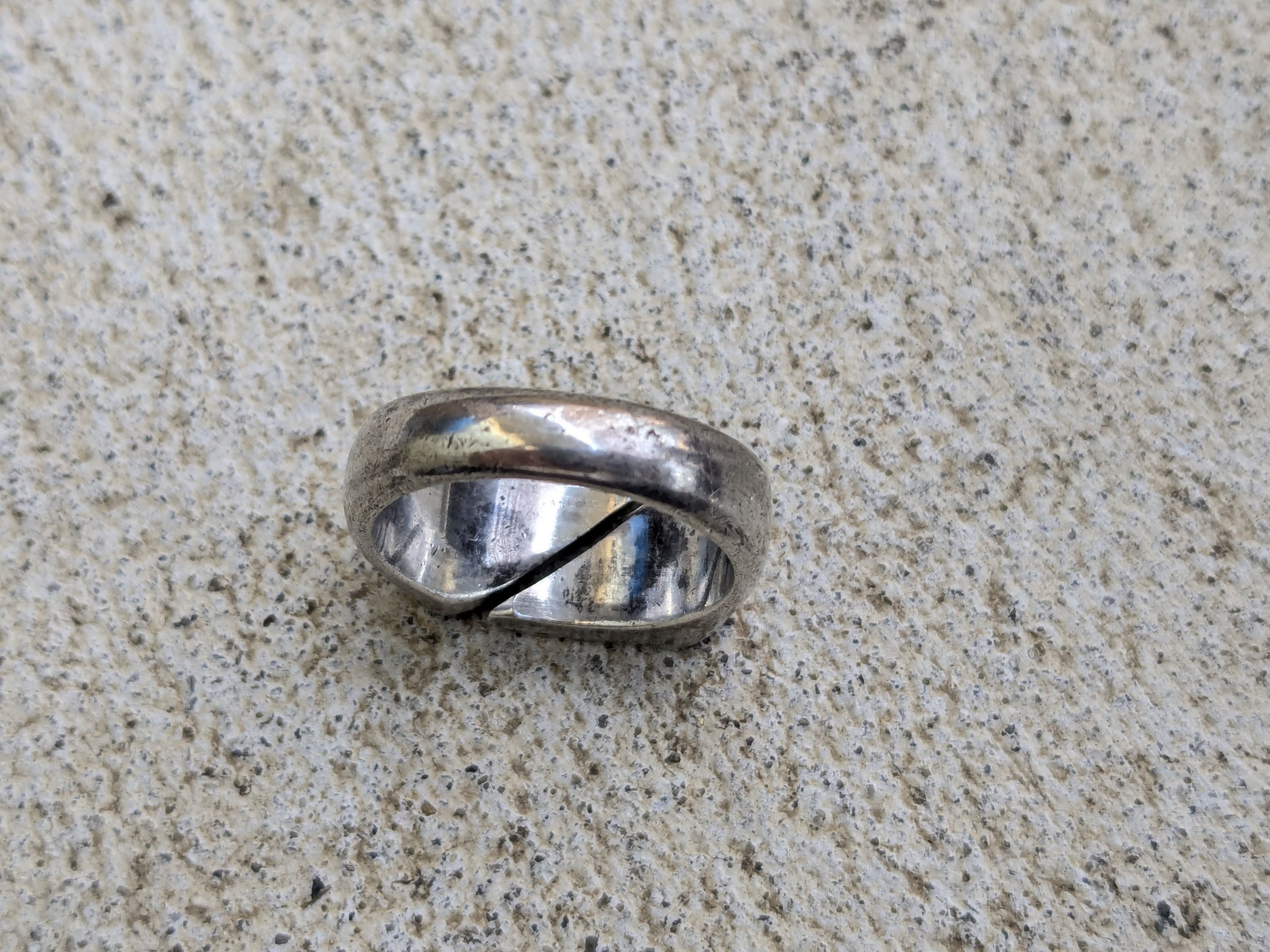 Other Vintage Sterling Silver Ring Blue Abalone 11 Taxco Shell Size ONE SIZE - 8 Thumbnail