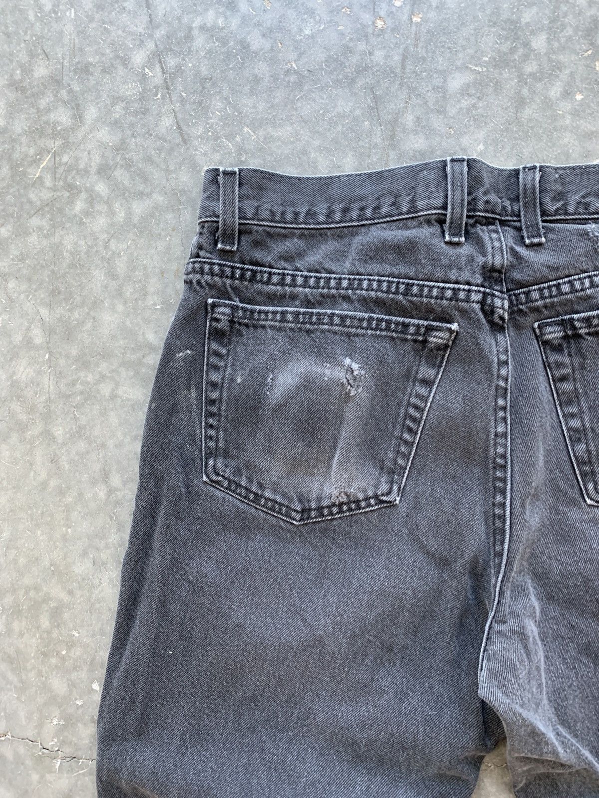 Japanese Brand × Unsound Rags × Vintage Crazy Vintage Y2K Faded Black Painter Jeans Skater Essential Size US 34 / EU 50 - 5 Thumbnail