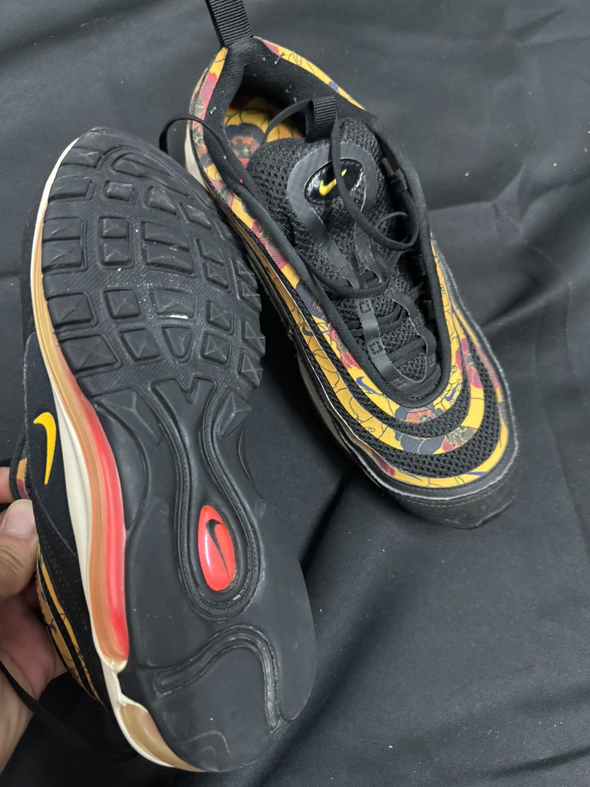 Nike Nike Air Max 97 Floral Black Size US 8.5 / EU 41-42 - 4 Thumbnail