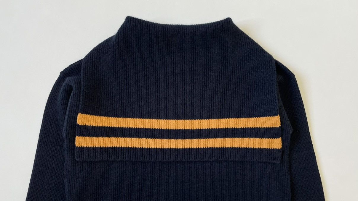 Maison Margiela A/W 21 ‘Sailor Collar’ Ribbed Knit Sweater Size US S / EU 44-46 / 1 - 14 Thumbnail