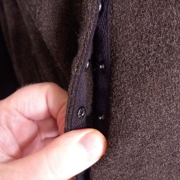 J. Jill J Jill 20W Blazer Jacket Lined Snap Closure Wool Blend Overs Size 3XL / US 20-22 - 6 Thumbnail