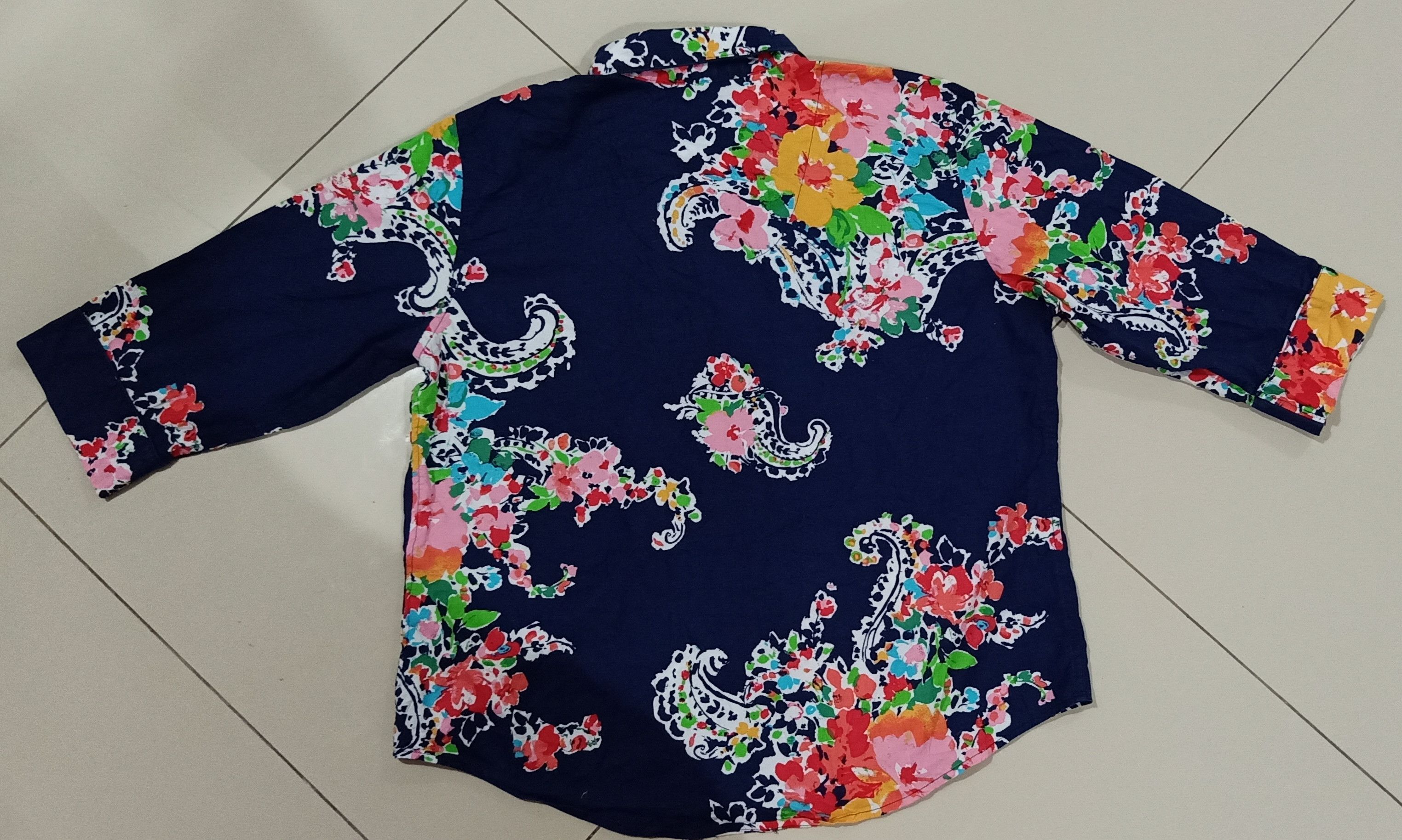 Japanese Brand × Lauren Ralph Lauren × Ralph Lauren Rare Lauren Ralph Lauren Single Pocket Flower Art Design Size US L / EU 52-54 / 3 - 7 Thumbnail