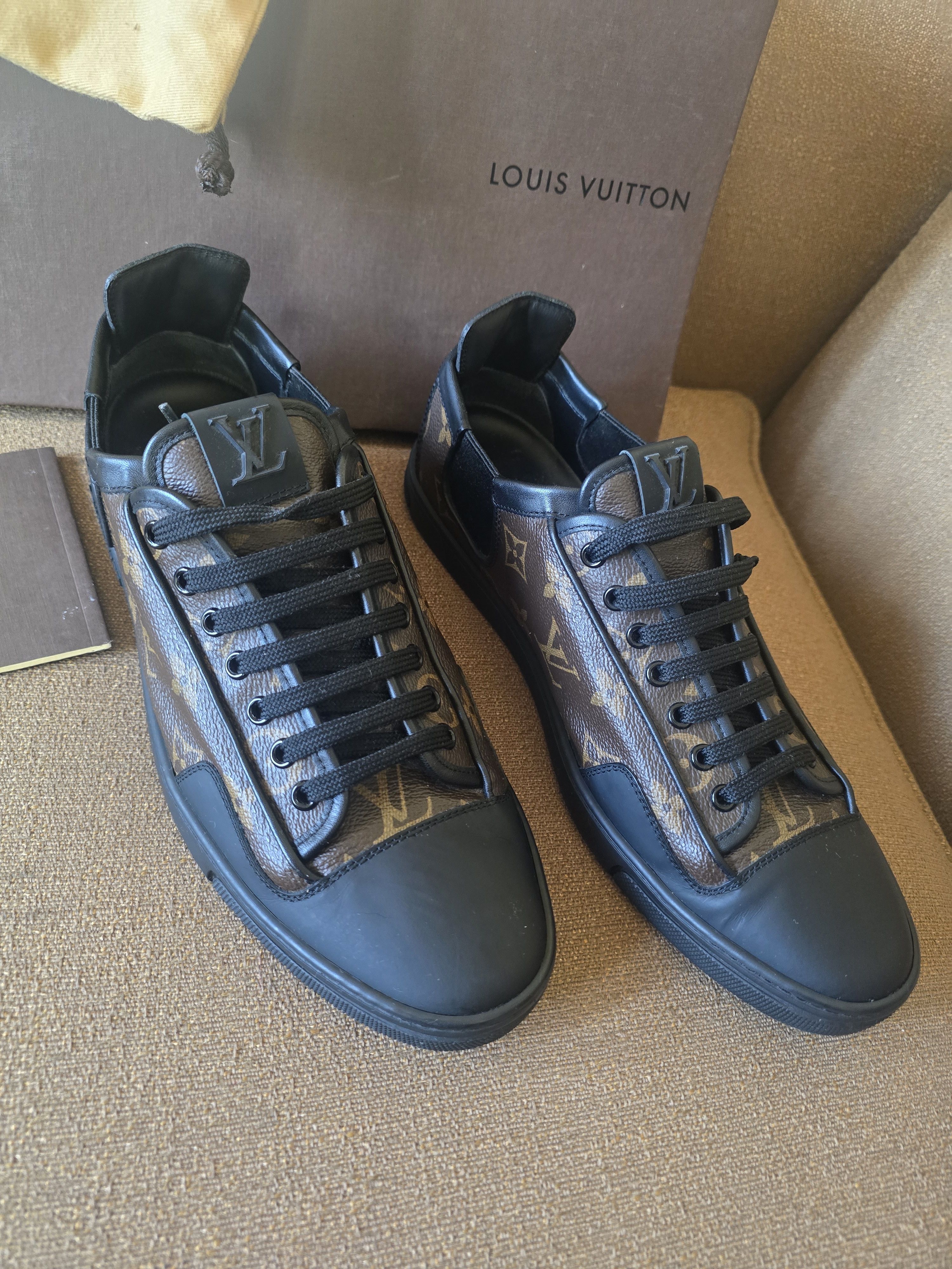 Louis Vuitton Louis Vuitton Brown/Black Monogram Sneakers Size 7.5/US 8.5 Size US 8.5 / EU 41-42 - 3 Thumbnail