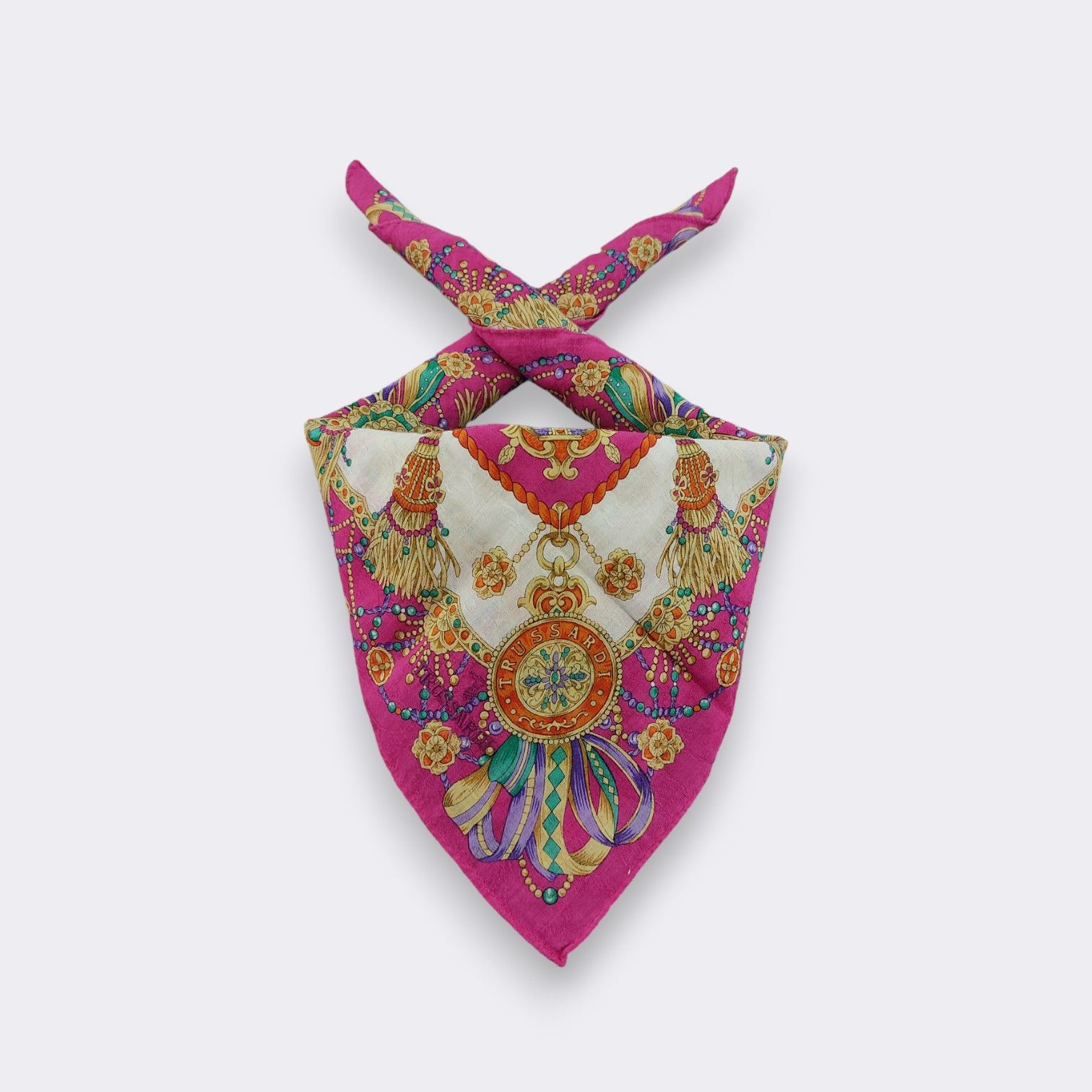 Trussardi Vintage Trussardi Handkerchief Neckerchief Bandana H016C Size ONE SIZE - 2 Thumbnail