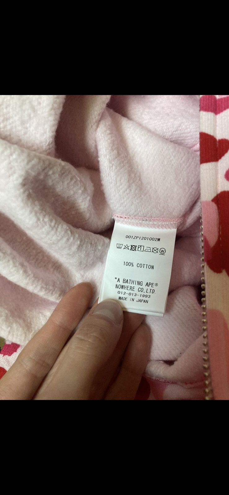 Bape Bape ABC camo shark full zip hoodie pink Size US M / EU 48-50 / 2 - 9 Thumbnail