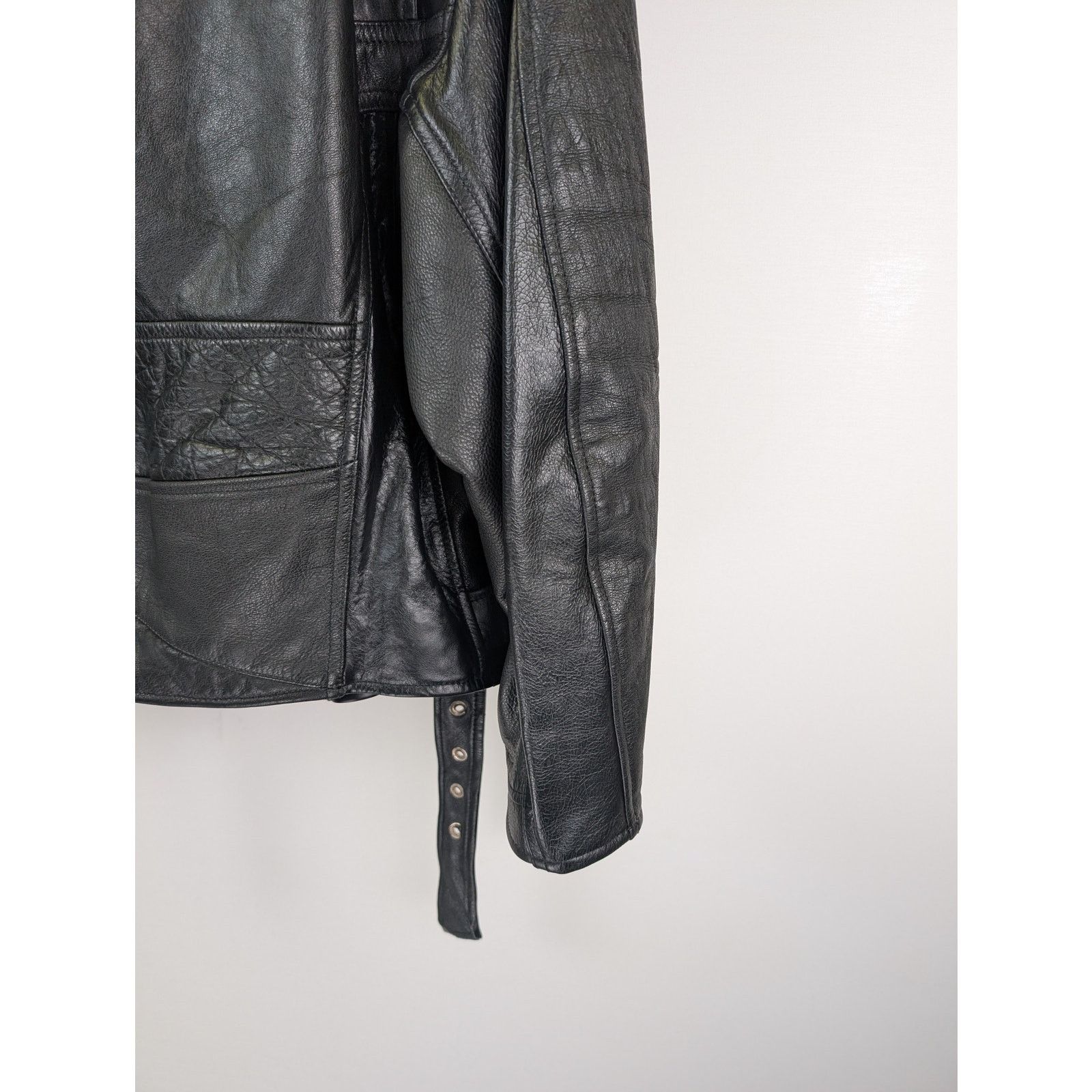 Balenciaga o1rshd1 Upcycled Biker Jacket in Black Size US M / EU 48-50 / 2 - 13 Thumbnail