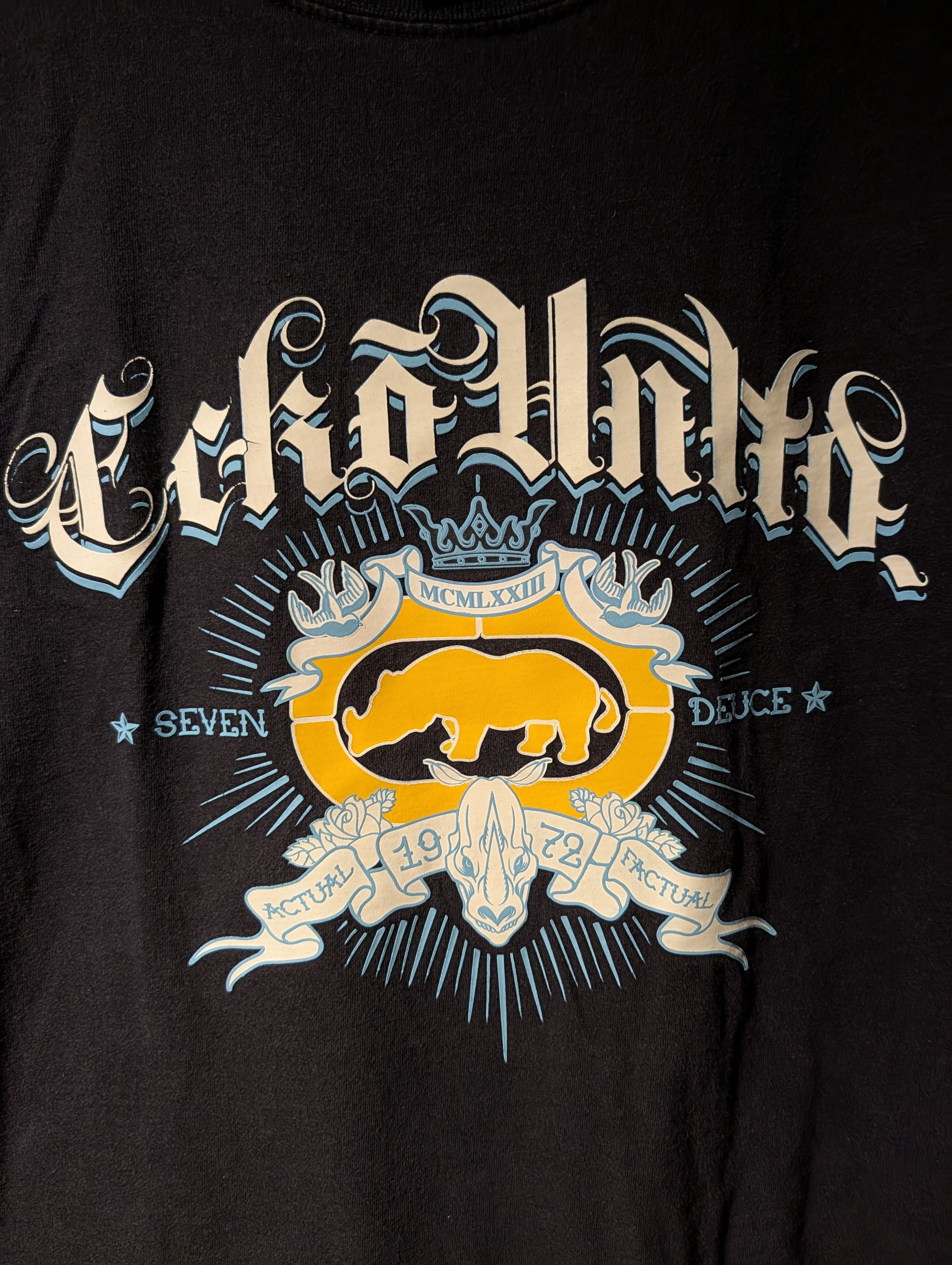 Ecko Unltd. Vintage Y2K Ecko Unlimited Logo Blue Large T-Shirt Size US L / EU 52-54 / 3 - 2 Thumbnail